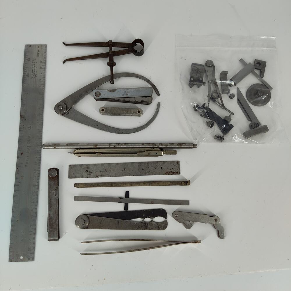 Starrett Machinist Tool Lot! Rulers Thread Feeler Gauges Parts & Pieces